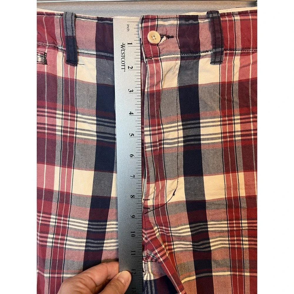 Polo Ralph Lauren Men's‎ Chino Shorts Size 38 Plaid Flat Front Shorts